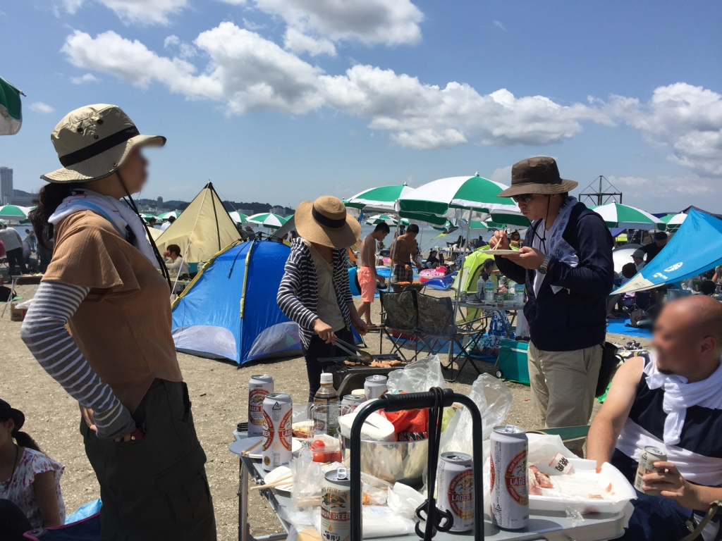 BBQはじまるよ!肉焼いて準備だ!